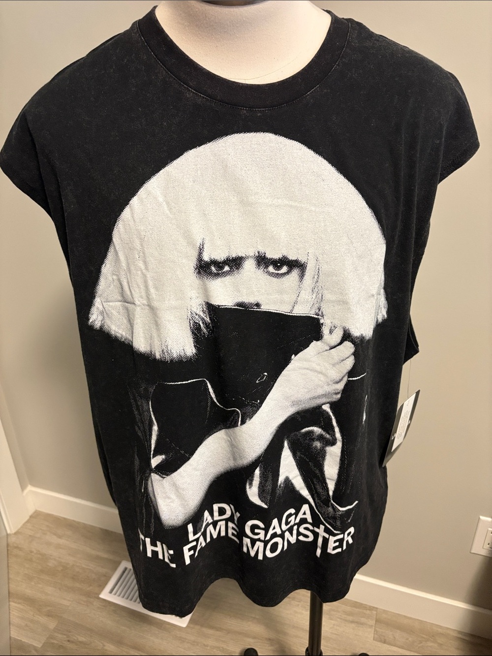 Lady Gaga Black Graphic Tank Top – The Fame Monster